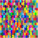 Multicolored Jigsaw Puzzle Pieces